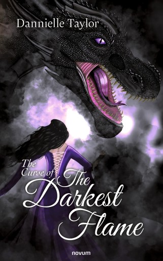 Portada del libro «The Curse of The Darkest Flame», de Dannielle Taylor