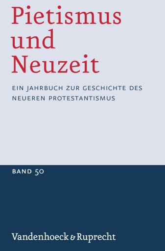 Portada del libro «Pietismus und Neuzeit Band 50 – 2024»