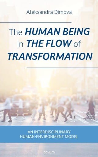 Portada del libro «The human being in the flow of transformation», de Aleksandra Dimova