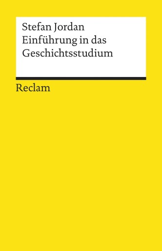 Portada del libro «Einführung in das Geschichtsstudium», de Stefan Jordan