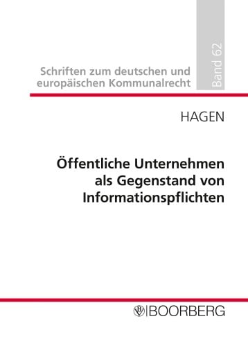 Öffentliche Unternehmen als Gegenstand von Informationspflichten