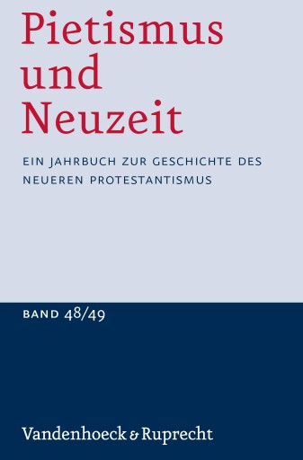 Portada del libro «Pietismus und Neuzeit Band 48/49 – 2022/2023»