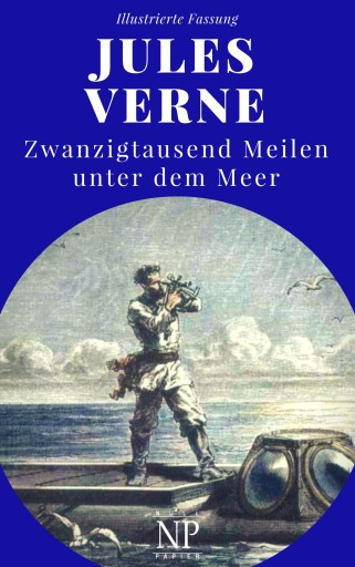 Portada del libro «Zwanzigtausend Meilen unter dem Meer», de Jules Verne