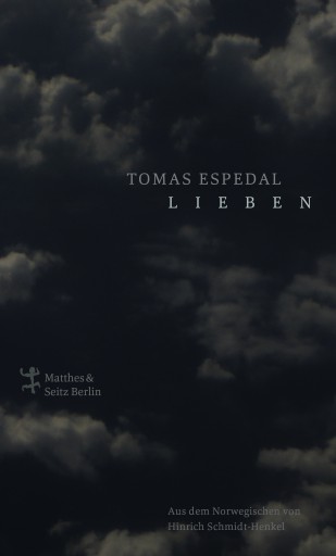 Portada del libro «Lieben», de Tomas Espedal