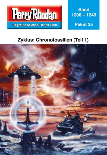Portada del libro «Perry Rhodan-Paket 25: Chronofossilien - Vironauten (Teil 1)»