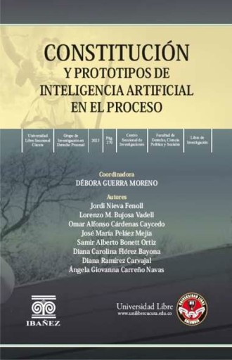 Portada del libro «Constitución y prototipos de inteligencia artificial en el proceso», de Dévora Guerra Moreno