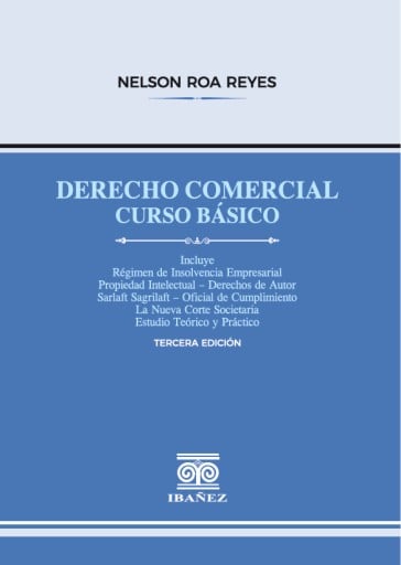 Portada del libro «Derecho comercial curso basico», de Roa Reyes Nelson