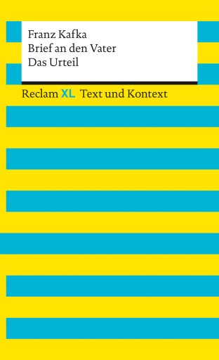 Portada del libro «Brief an den Vater / Das Urteil. Textausgabe mit Kommentar und Materialien», de Franz Kafka