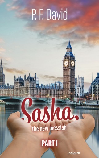 Portada del libro «Sasha, the new messiah», de P. F. David