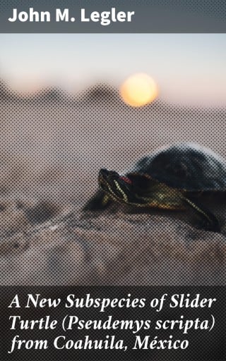 A New Subspecies of Slider Turtle (Pseudemys scripta) from Coahuila, México