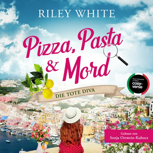 Portada del audiolibro «Pizza, Pasta & Mord – Die tote Diva», de Riley White