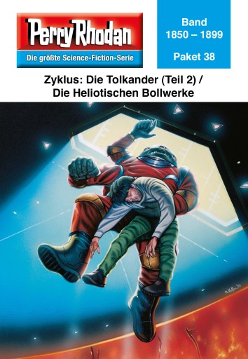 Portada del libro «Perry Rhodan-Paket 38: Die Tolkander (Teil 2) / Die Heliotischen Bollwerke»