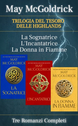 Portada del libro «La Trilogia del Tesoro delle Highlands», de May McGoldrick