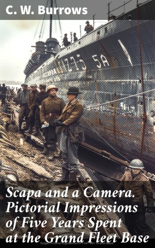 Portada del libro «Scapa and a Camera. Pictorial Impressions of Five Years Spent at the Grand Fleet Base», de C. W. Burrows