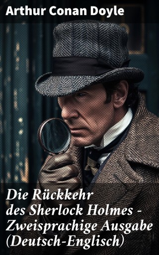 Portada del libro «Die Rückkehr des Sherlock Holmes - Zweisprachige Ausgabe (Deutsch-Englisch)», de Arthur Conan Doyle