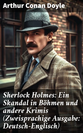 Portada del libro «Sherlock Holmes: Ein Skandal in Böhmen und andere Krimis (Zweisprachige Ausgabe: Deutsch-Englisch)», de Arthur Conan Doyle
