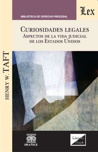 Portada del libro «Curiosidades legales», de Henry W. Taft