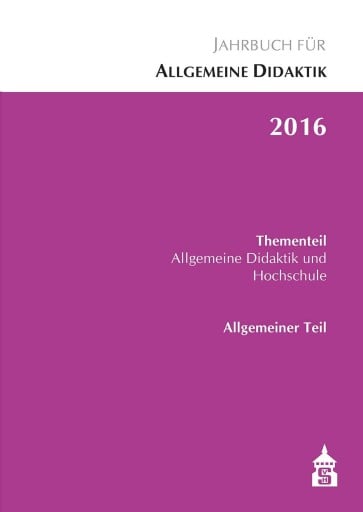 Jahrbuch für Allgemeine Didaktik 2016
