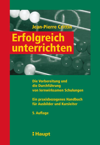 Portada del libro «Erfolgreich unterrichten», de Jean-Pierre Crittin