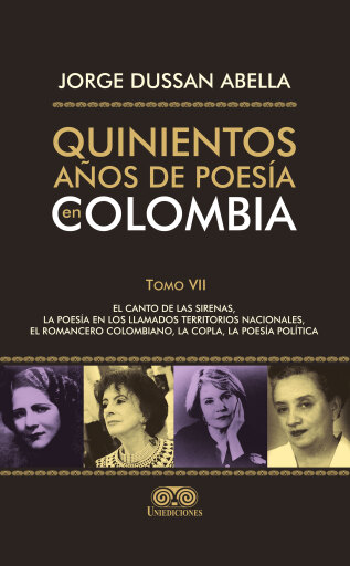Portada del libro «Quinientos años de poesía en Colombia Tomo VII», de Jorge Dussan Abella