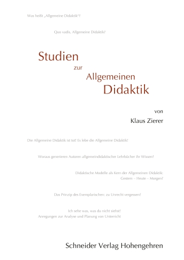 Studien zur Allgemeinen Didaktik