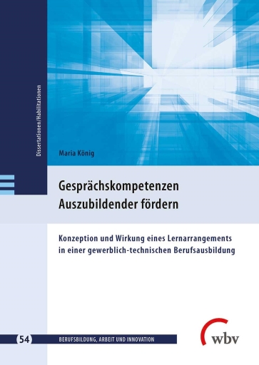 Portada del libro «Gesprächskompetenzen Auszubildender fördern», de Maria König