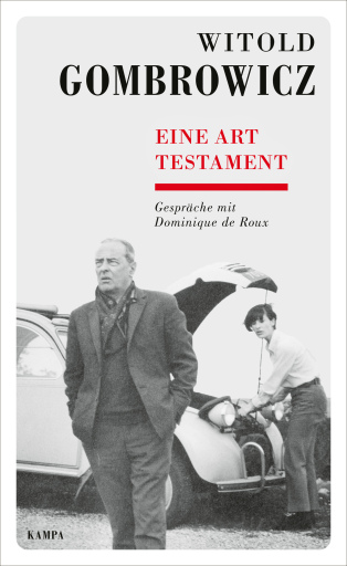 Portada del libro «Eine Art Testament», de Dominique de Roux, Witold Gombrowicz