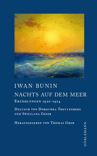 Portada del libro «Nachts auf dem Meer», de Iwan Bunin