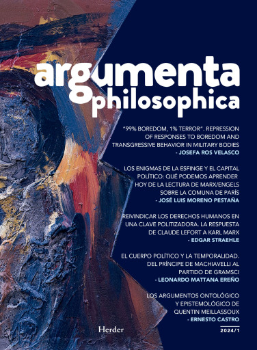 Portada del libro «argumenta philosophica 2024/1»