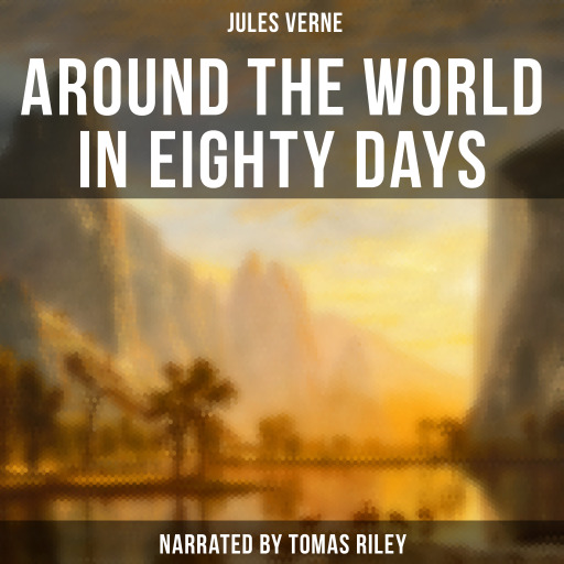 Portada del audiolibro «Around the World in Eighty Days», de Jules Verne