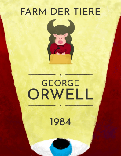 Portada del libro «George Orwell: 1984, Farm der Tiere», de George Orwell