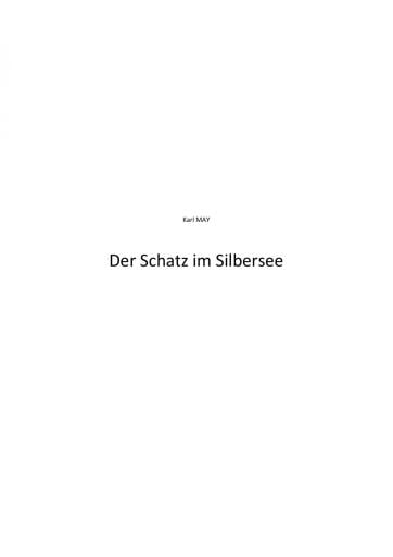 Der Schatz im Silbersee.