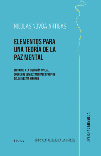 Portada del libro «Elementos para una teoría de la paz mental», de Nicolás Novoa