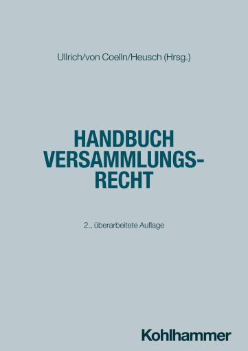 Portada del libro «Handbuch Versammlungsrecht»