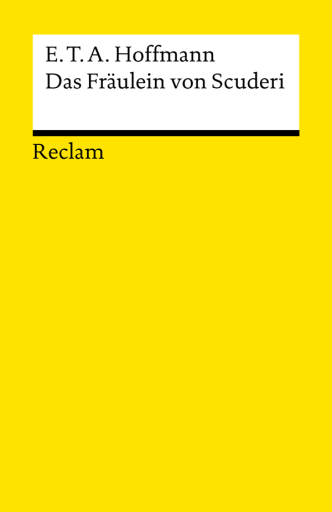 Portada del libro «Das Fräulein von Scuderi», de E. T. A. Hoffmann