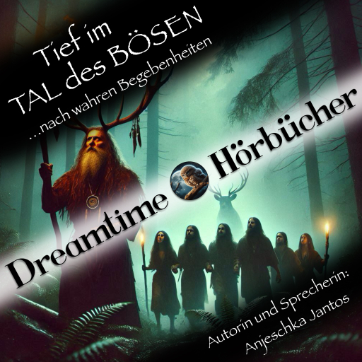 Portada del audiolibro «Tief im Tal des Bösen», de Anjeschka Jantos