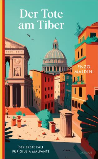 Portada del libro «Der Tote am Tiber», de Enzo Maldini