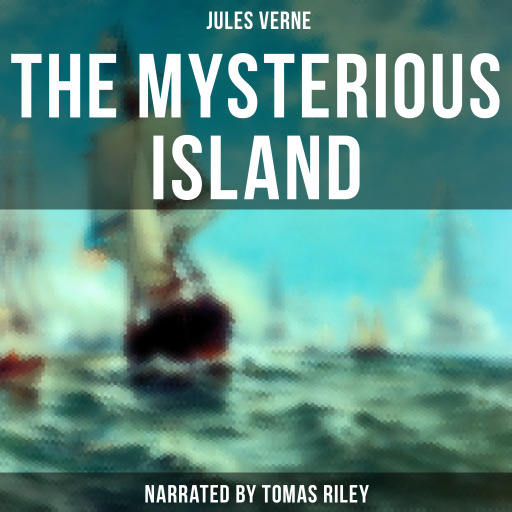 Portada del audiolibro «The Mysterious Island», de Jules Verne