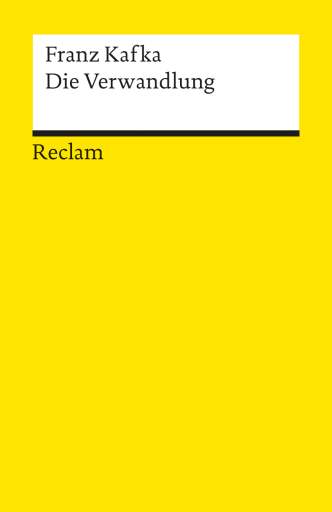 Portada del libro «Die Verwandlung», de Franz Kafka