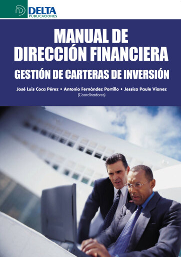 Portada del libro «Manual de direccion financiera gestion de carteras de inversion», de Luis Coca Jose