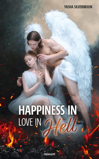 Portada del libro «Happiness in Love in Hell», de Yasha Silvermoon