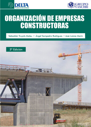 Portada del libro «Organización de empresas constructoras», de Sebastian Truyols Mateu