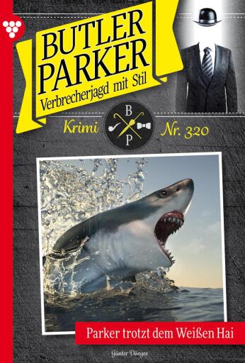 Portada del libro «Parker trotzt dem Weißen Hai», de Günter Dönges