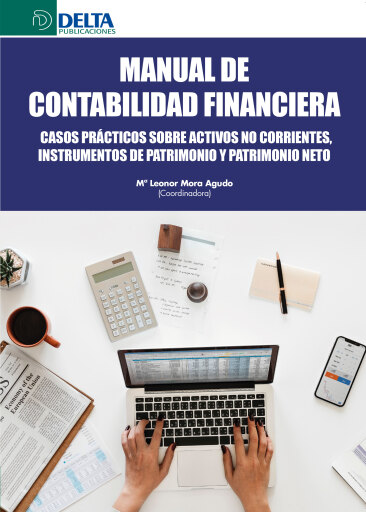 Portada del libro «Manual de contabilidad financiera», de Leonor Mora Maria