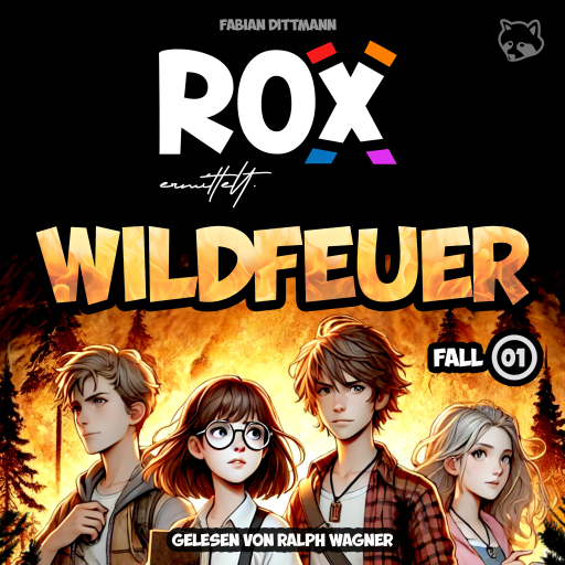 Portada del audiolibro «ROX ermittelt: Wildfeuer», de Fabian Dittmann