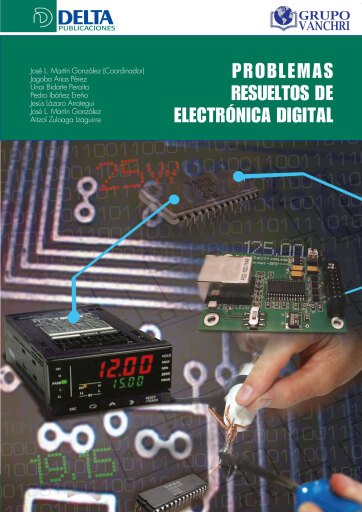 Portada del libro «Problemas resueltos de electrónica digital», de Luis Martín González José