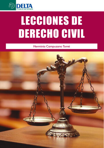 Portada del libro «Lecciones de derecho civil», de Campuzano Herminia