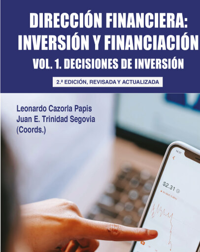 Portada del libro «Dirección financiera: inversión y financiación, Volumen 1; Segunda edición», de Cazorla Papis Leonardo