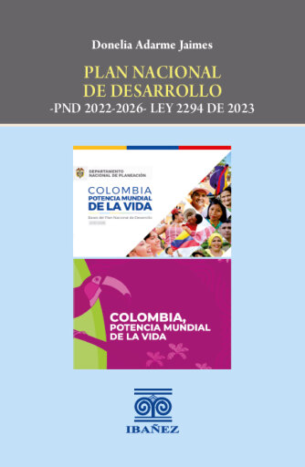 Portada del libro «Plan nacional de desarrollo», de Donelia Adarme Jaimes