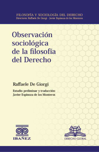 Observación sociológica de la filosofía del derecho